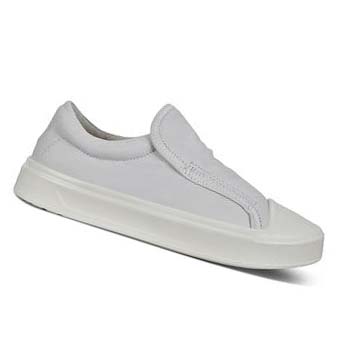 Ecco Flexure T-cap Slip-on Joggesko Dame Hvite | NO 223BEX